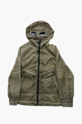 Giubbotto Goggle in Nylon con Cappuccio