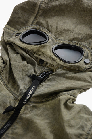 Giubbotto Goggle in Nylon con Cappuccio