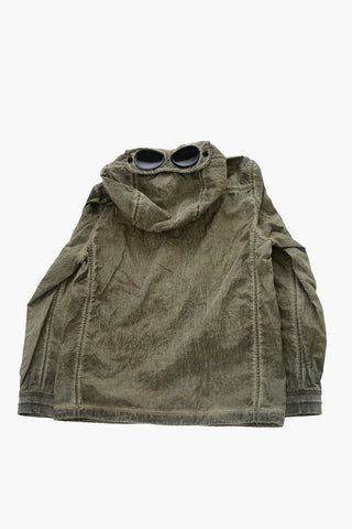 Giubbotto Goggle in Nylon con Cappuccio