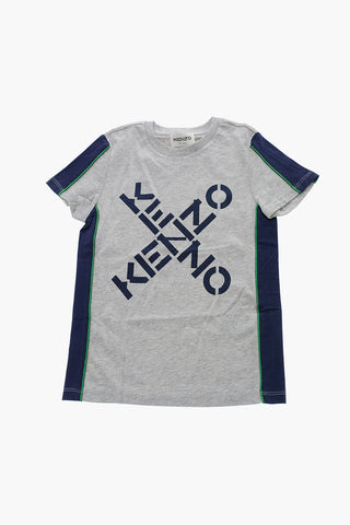 Crew-neck T-Shirt with Contrasting Details
