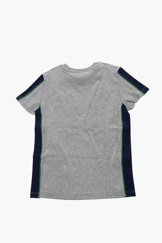 Crew-neck T-Shirt with Contrasting Details