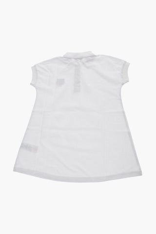Abito Polo in Cotone Piquè con Ricamo Tiger Crest