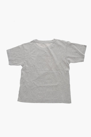 T-Shirt Girocollo con Logo Ricamato