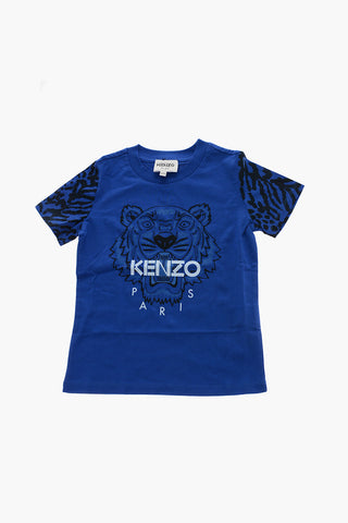Tiger Crest Printed Crew-neck T-Shirt