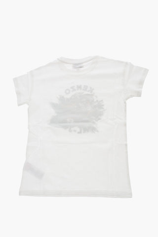 T-Shirt Girocollo Stampata sul Fronte