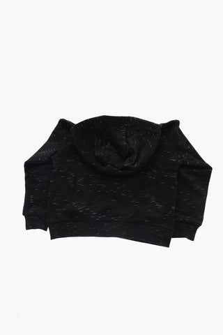 Brushed Cotton Hoodie with Tiger Crest Embroidery