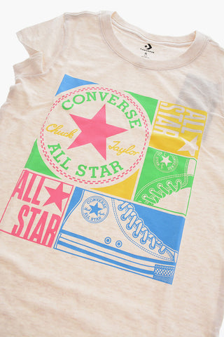 ALL STAR CHUCK TAYLOR Glitter-Print Crewneck T-shirt