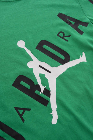 AIR JORDAN Front Printed Crew-neck T-Shirt
