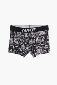 Boxer with All-Over Contrast Print