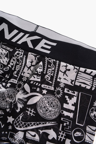 Boxer with All-Over Contrast Print