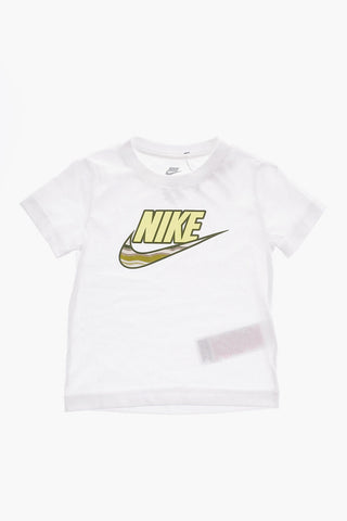 Drawstring Waist Shorts and Printed Crew-Neck T-shirt