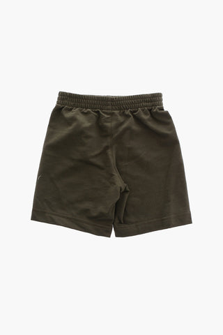 Drawstring Waist Shorts and Printed Crew-Neck T-shirt