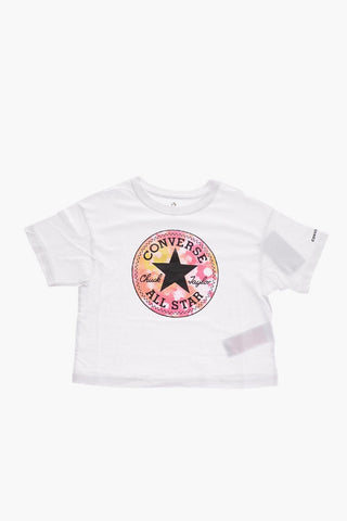 ALL STAR CHUCK TAYLOR T-Shirt Girocollo con Maxi Logo Stampato