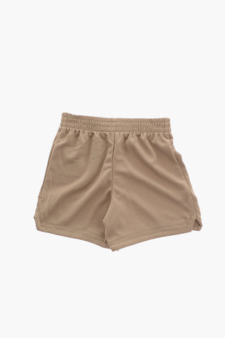 Mesh Shorts and Printed Crew-Neck T-shirt Set