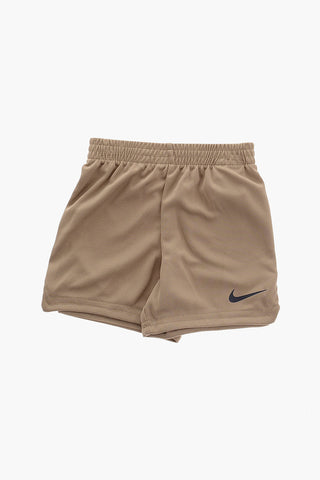 Mesh Shorts and Printed Crew-Neck T-shirt Set