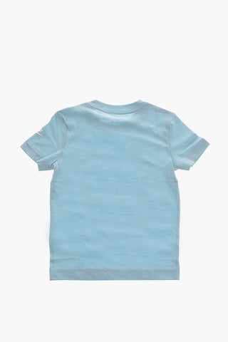 T-shirt Girocollo con Logo Stampato Frontale