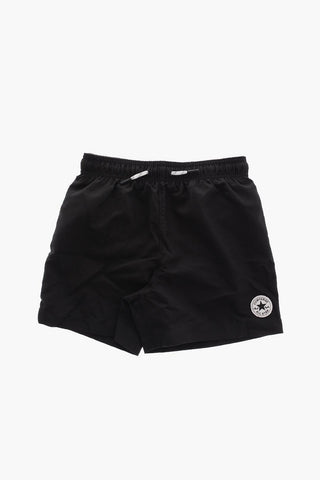 ALL STAR CHUCK TAYLOR Einfarbige Boxer-Badehose mit Kontrastkordeln