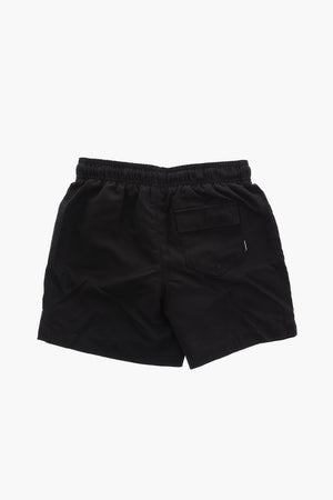 ALL STAR CHUCK TAYLOR Solid Boxer Swim Trunks with Contrast Drawstrings