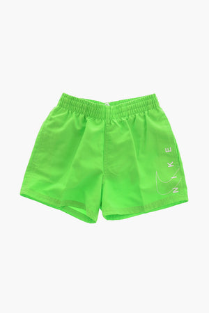 SWIM Einfarbige Boxer-Badehose mit bedrucktem Logo
