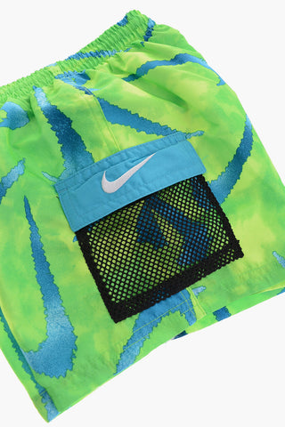 SWIM Boxer-Badehose mit Tie-Dye-Effekt und aufgesetzten Taschen