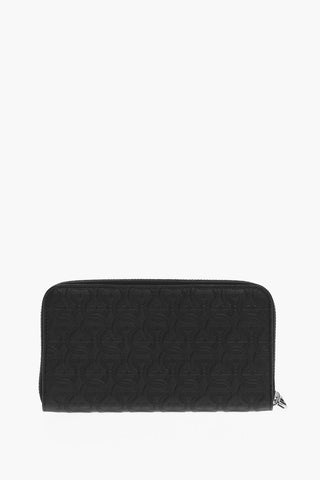 Portafoglio in Pelle con Logo all Over