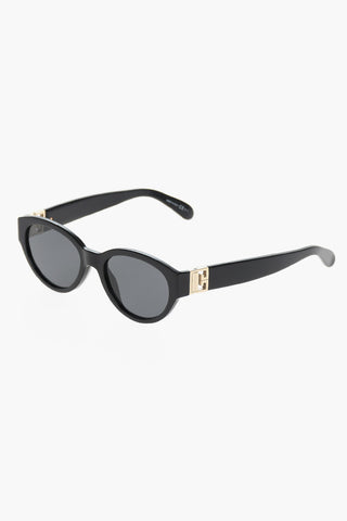 Solid Color Sunglasses with Monogram Details