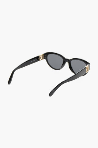 Solid Color Sunglasses with Monogram Details