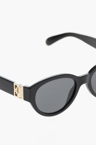 Solid Color Sunglasses with Monogram Details