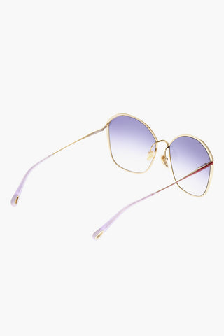 Sunglasses with Metal Frame and Gradient Lenses