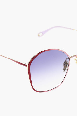 Sunglasses with Metal Frame and Gradient Lenses