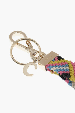 Multicolor Braided Leather KYN Keyring