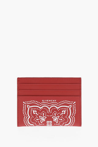 Patterned Leather Card Holder