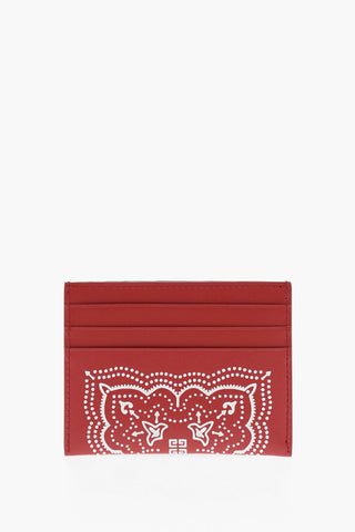 Patterned Leather Card Holder