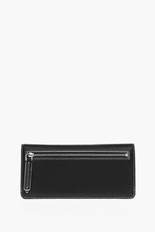 Two-Tone Textured Leather Wallet