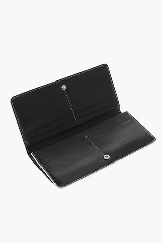 Two-Tone Textured Leather Wallet