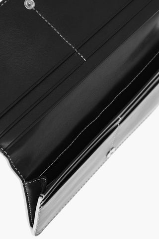 Two-Tone Textured Leather Wallet
