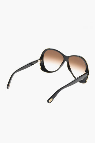 Sunglasses with Gradient Lenses and Golden Details
