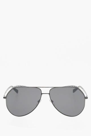 Aviator Sunglasses with Crystals Embellishment