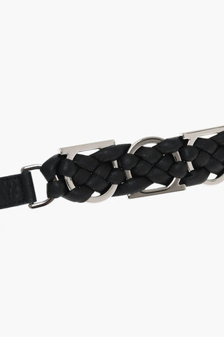Cintura in Pelle con Dettagli in Metallo 40mm