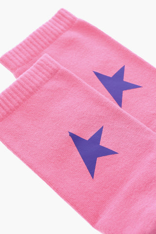 Cotton Blend Socks with Contrasting Logo