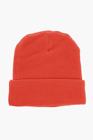 Beanie a Costine con Logo a Contrasto