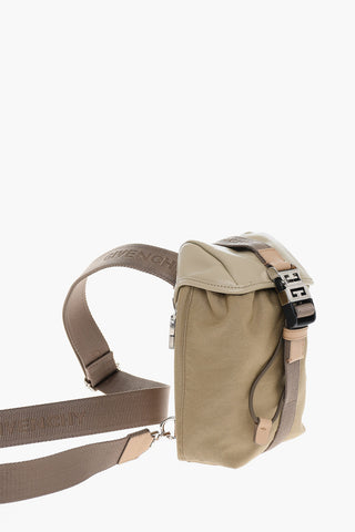 One-Shoulder Mini Backpack with Faux Leather Details