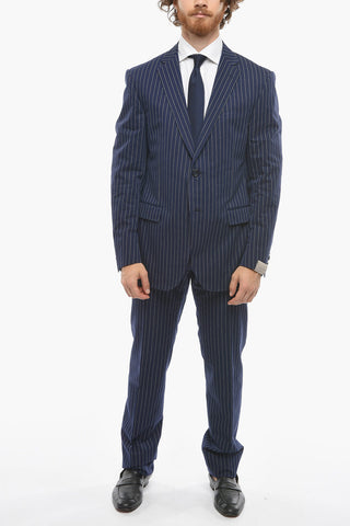 Cotton Blend ACADEMY Pinstriped Suit