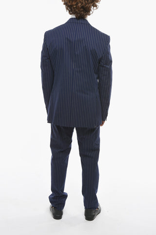 Cotton Blend ACADEMY Pinstriped Suit