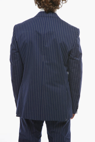 Cotton Blend ACADEMY Pinstriped Suit
