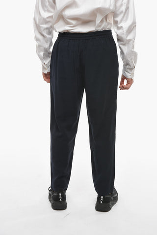 1-pleated Cropped Joggers with Drawstring