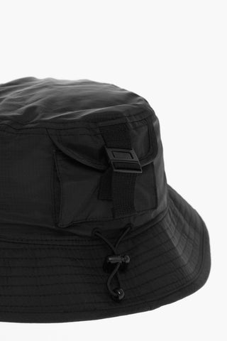 Cappello Bucket in Tinta Unita con Patch Logo