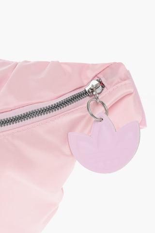 Satin Maxi Bum Bag with Embroidered Logo