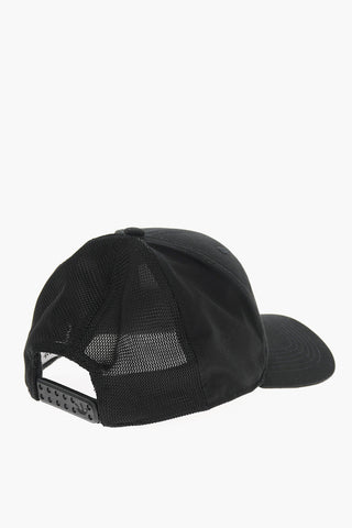 Solid Color Cap with Mesh Trims on the Back