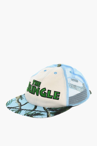Mesh Hat with Embroidery